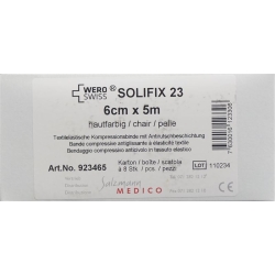 Wero Solifix 23 Kurzzugbinde 5mx6cm Hautfarbig 8 Stück