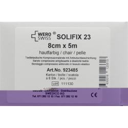 Wero Solifix 23 Kurzzugbinde 5mx8cm Hautfarbig 8 Stück