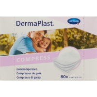 DermaPlast Gazekompressen 4x6cm 80 Stück