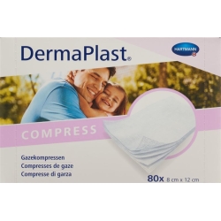 DermaPlast Gazekompressen 8x12cm 80 Stück
