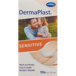 Dermaplast Sensitive 4cmx10cm 10 Pflaster