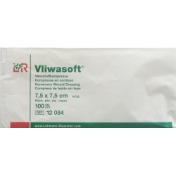 Vliwasoft Nw Kompresse 12 7.5x7.5cm 6-fach Beutel 100 Stück