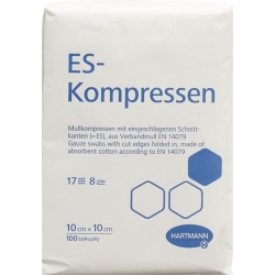 Hartmann Es Kompressen 8-fach 10x10cm 100 Stück