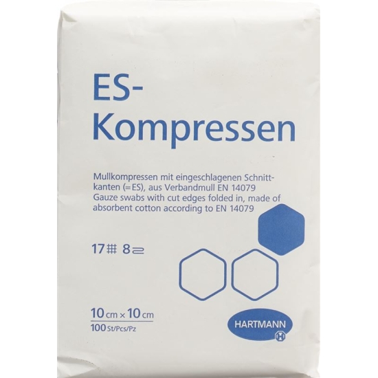 Hartmann Es Kompressen 8-fach 10x10cm 100 Stück buy online