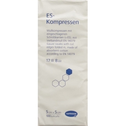 Hartmann Es-Kompressen 8-fach 5x5cm 100 Stück