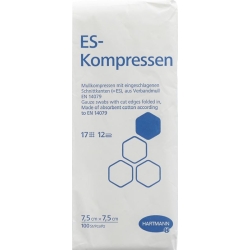 Hartmann Es-Kompressen 12-fach 7.5x7.5cm 100 Stück