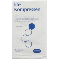 Hartmann Es Kompressen 12-fach 10x10cm Beutel 100 Stück