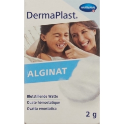 DermaPlast Alginat Blutstillende Watte Glas 2g