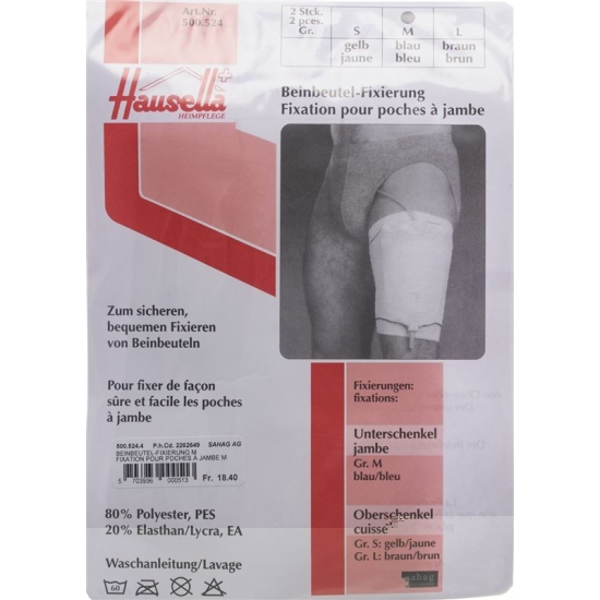 Hausella Beinbeutel-Fixierung Oberschenkel 2 Stück Grösse M buy online