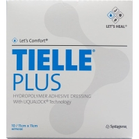 Let's Comfort Tielle Plus Hydropolymer-Verband 11x11cm 10 Beutel