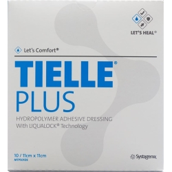 Let's Comfort Tielle Plus Hydropolymer-Verband 11x11cm 10 Beutel