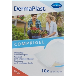 Dermaplast Compress Gel 7.5x10cm Steril 10 Stück