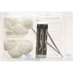Mediset thread pulling set with thread knife