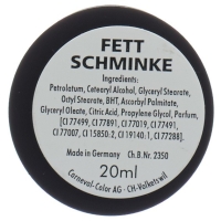 Carneval Color Fettschminke Silber Dose 20ml