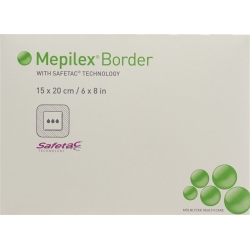 Mepilex Border Schaumverband 15x20cm Silik 5 Stück