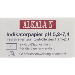 N Alkala indicator paper pH 5.2-7.4