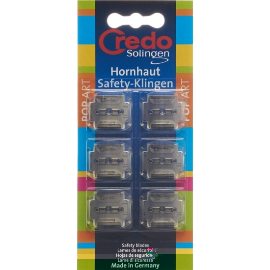 Credo Hornhaut Safety Klingen Blister 6 Stück buy online