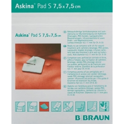 Askina Pad S Schlitzkompresse 7.5cmx7.5cm 30 Stück