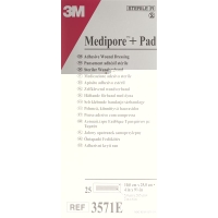 3M Medipore + Pad 10x25cm / Wundkissen 5x20.5cm 25 Stück