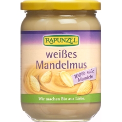 Rapunzel Mandelmus Weiss Bio Glas 500g