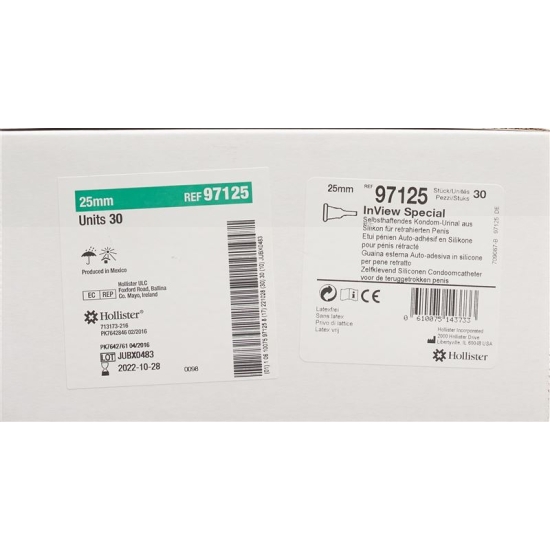 Hollister Inview Kondom Urinal 25mm Kurz 30 Stück buy online