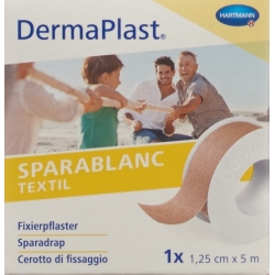 Dermaplast Sparablanc textile 1.25cmx5m skin color