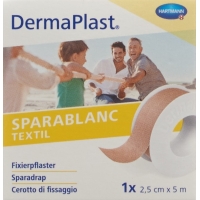 Dermaplast Sparablanc textile 2.5cmx5m skin color