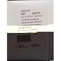 Sama Elastische Gazebinde 4mx10cm Weiss Offen 20 Stück
