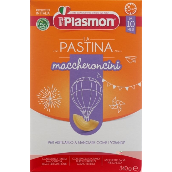 Plasmon Pasta Maccheroncini 340g buy online