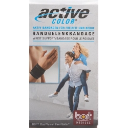 Bort Aktive Color Handgelenkbandage Grösse L +19cm Schwarz