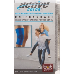 Bort Aktive Color Kniebandage Grösse XL +42cm Blau