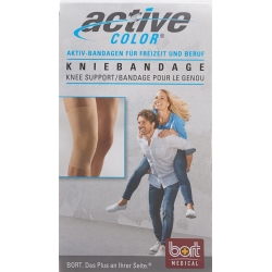 Bort Aktive Color Kniebandage Grösse M -37cm Hautfarbe