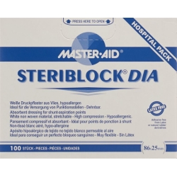 Steriblock Vliespflaster 86x25mm Steril 100 Stück