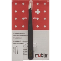 Rubis Bz Classic Pinzette Schräg Schwarz 6613