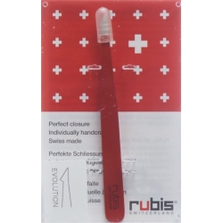 Rubis Bz Pinzette Twin Spitz/schraeg Rot
