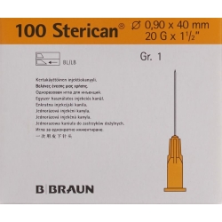 Sterican Nadel 20g 0.90x40mm Gelb Luer 100 Stück