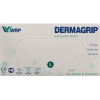 Dermagrip Untersuchungs-Handschuhe Latex L Unsteril 100 Stück