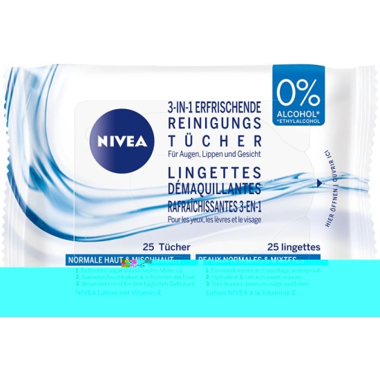 Nivea Erfrischende Reinigungstücher 25 Stück buy online