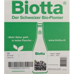 Biotta Bio Cassis 6 Flaschen 5dl