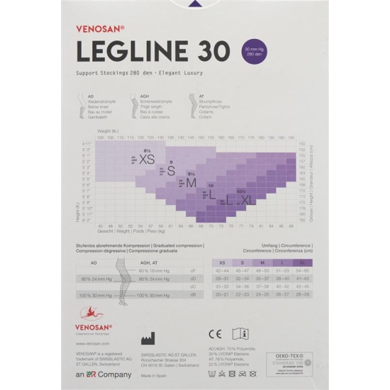 Venosan Legline 30 A-t XL Sahara 1 pair buy online