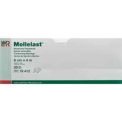Mollelast Elastische Fixierbinde 8cmx4m Weiss 20 Stück