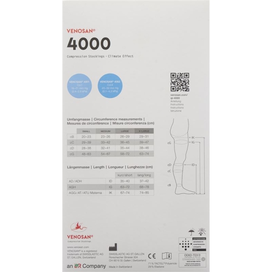 Venosan 4001 A-gh Kkl1 XL Lang Offen Bla 1 Paar buy online