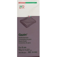 Flawa Gazin Faltkompressen 5x5cm 8-fach Unsteril 100 Stück