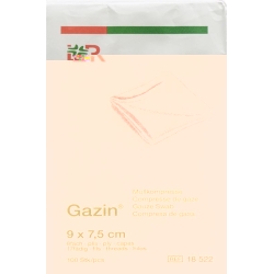 Gazin Faltkompressen 9x7.5cm 8-fach Unsteril 100 Stück