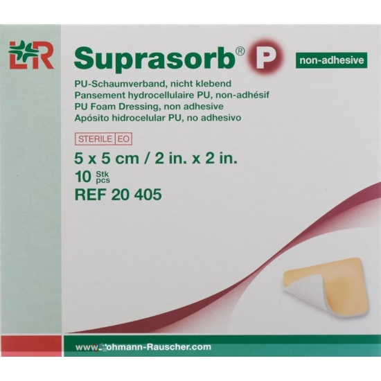 Suprasorb P Schaumverband 5x5cm non Adhesiv 10 Stück buy online