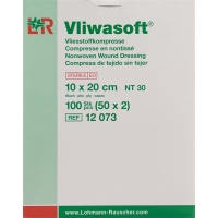 Vliwasoft Nw Kompresse 10x20cm 6-fach Steril 50x 2 Stück