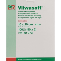 Vliwasoft Nw Kompresse 10x20cm 6-fach Steril 50x 2 Stück