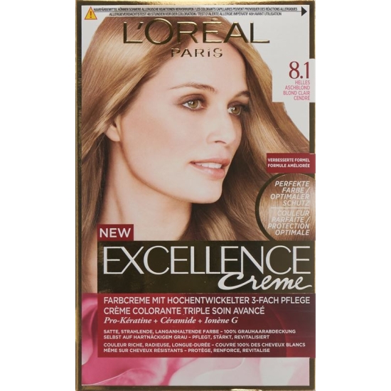 Excellence Creme Triple Prot 8.1 Light Ash Blonde buy online