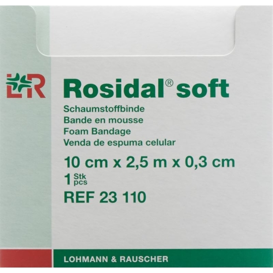 Rosidal Soft foam bandage 2.5mx10cmx0.3cm buy online