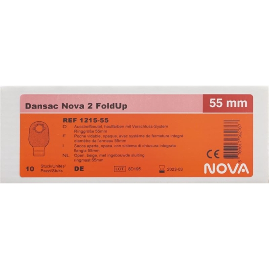 Dansac Nova 2 Foldup Ileo 55mm Opaque 10 Beutel buy online
